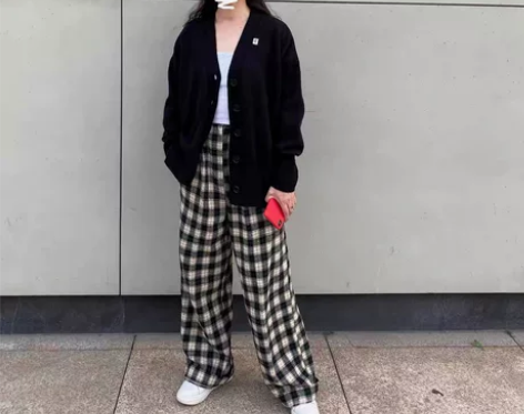 sistershop表妹自制 必入复古格纹...