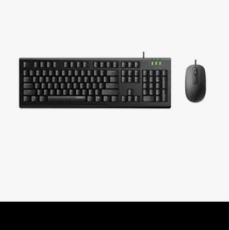 雷柏 (Rapoo) 有线键盘鼠标套装电脑...