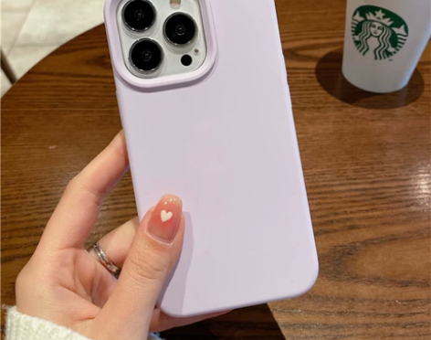 ?睿欧新款藕荷色苹果13pro手机壳iPh...