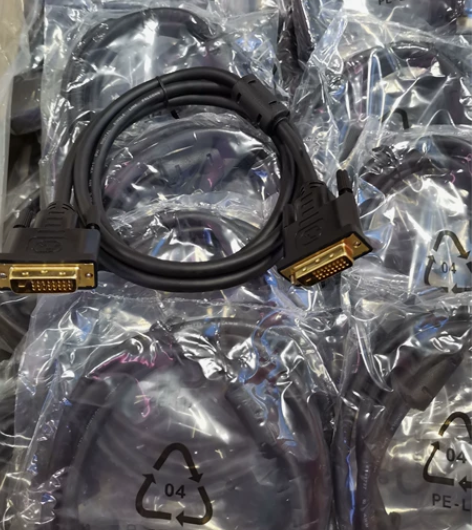 原装戴尔拆机DVI线1.5米24+1带大磁...