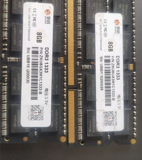 闲置的两条ddr3笔记本内存，超稳定，另外...