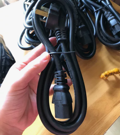 全新电脑电源线显示器电饭煲用线品字尾三插头...