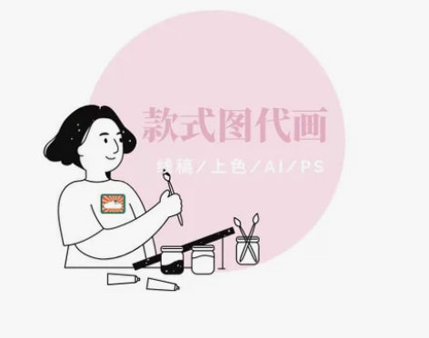 服装效果图款式图绘画/ 线稿/ 可上色 1...