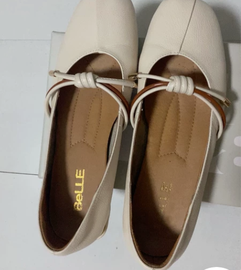 百丽玛丽珍鞋 白色38码，二手商品肯定有使...