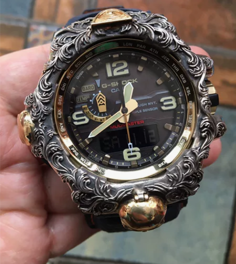 卡西欧大泥王牛皮表带表托订做，本人不卖表也...