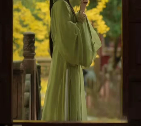 魏晋汉服 汉服魏晋绿色女原创制古装超仙气飘...