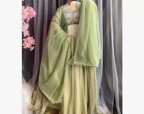 玉术原创汉服女诃子裙唐制大袖衫刺绣汉元素仙...