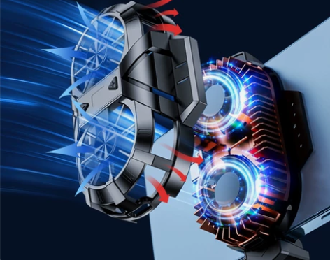 【新品】新品手机半导体散热器X38双风扇双...