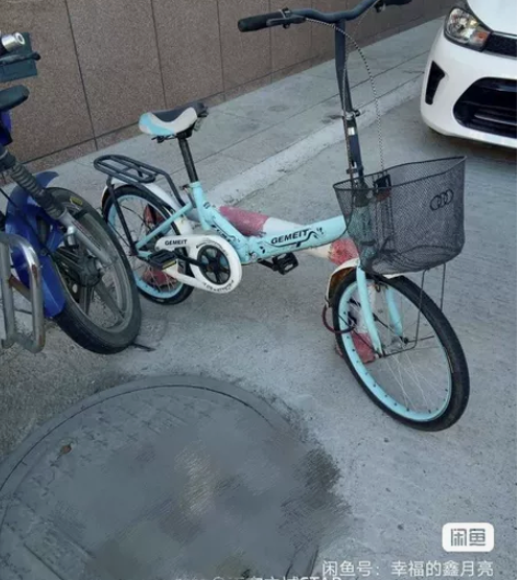 闲置折叠自行车 前后胎新的，车座子新的，附...