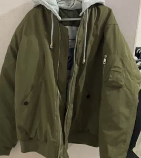 秋冬季ins潮纯色加厚棒球棉服男女情侣连帽...