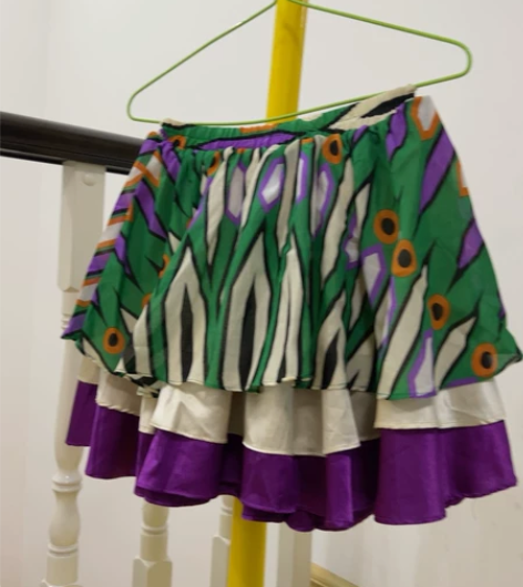 水边缘孔雀短裙，M和s可穿。大摆裙 感兴趣...