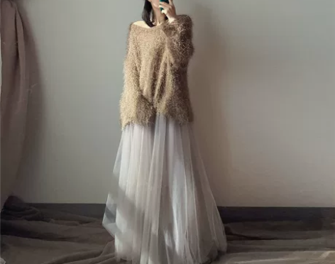 很仙三层网纱拼接半身裙 重工超仙大摆蓬蓬裙...