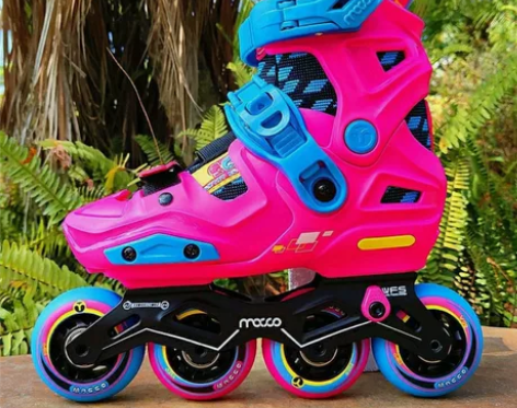 全新正品米高S6轮滑鞋儿童初学溜冰鞋带锁轮...