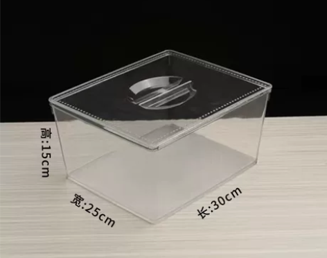 中号 透明亚克力鱼缸 乌龟缸 仓鼠盒 收纳...