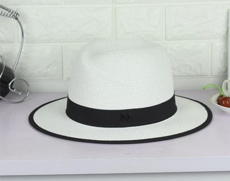 沙滩帽子女夏天外出防晒遮阳草帽m标英伦礼帽...