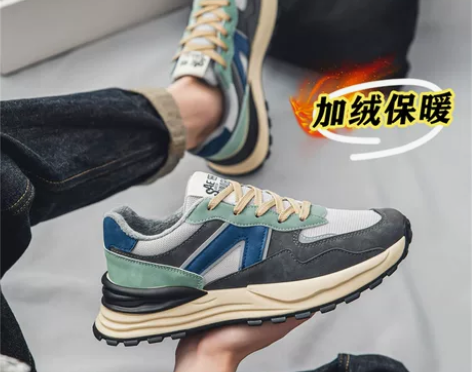 NlKE男鞋aj阿甘冬季加绒保暖棉鞋青少年...