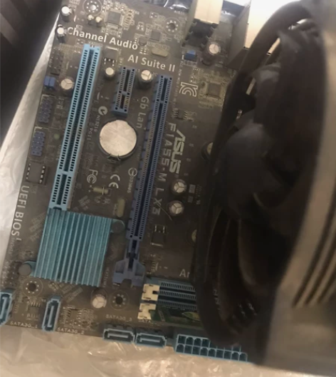 电脑主板,一套,华硕f1a55主板,amd速龙cpu.4g金... 电脑主板,一套,华硕f1a55主板,amd速龙cpu.4g金...