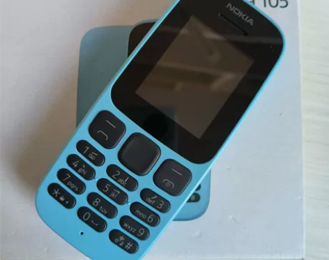 诺基亚小梗梗 Nokia 105 蓝色小手...