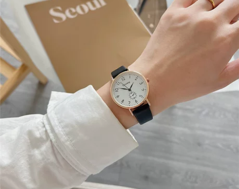 学院风手表少女孩ins风森系简约初中学生韩...