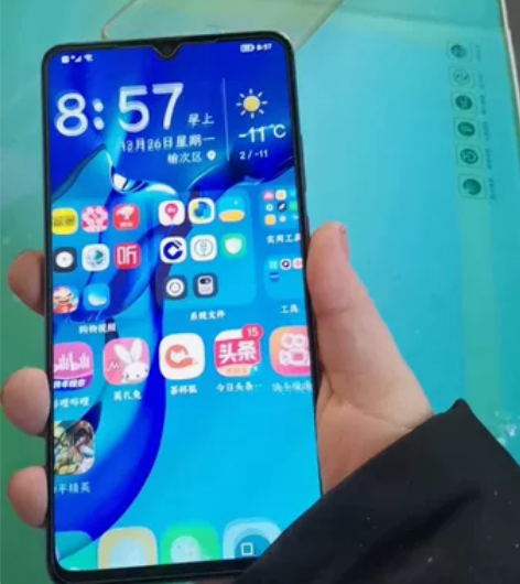 华为mate20x 全原装后摔壳碎了自己网...