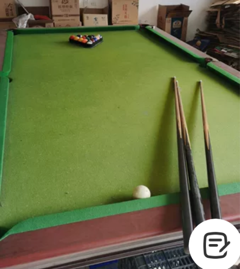 标准台球桌，买了有三年左右，平时很少打，偶...