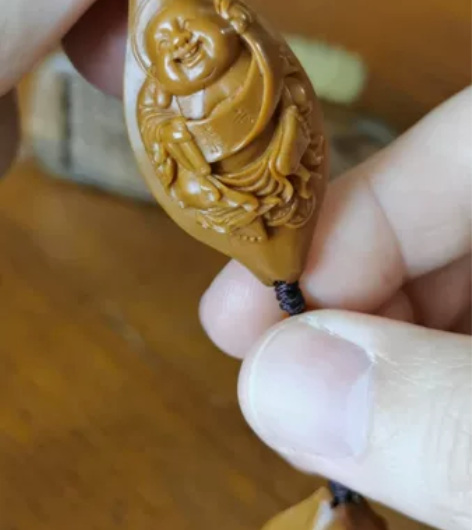 浦建军浮雕弥勒本人本工8颗手持，已挂瓷可直...