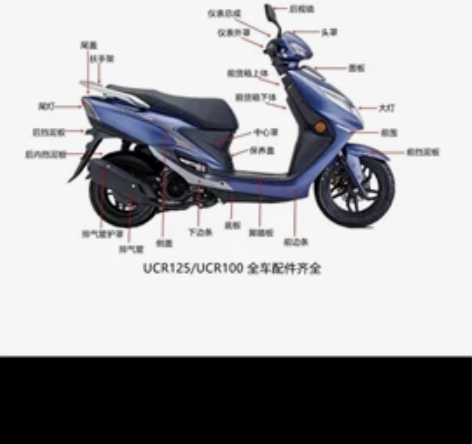 豪爵UCR125右侧盖。原厂配件全新 感兴...