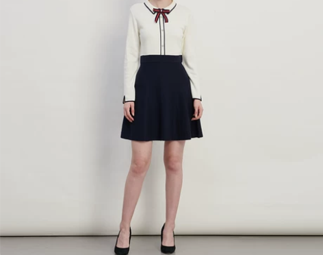 PRICH学院风假两件裙子甜美女士时尚韩版...