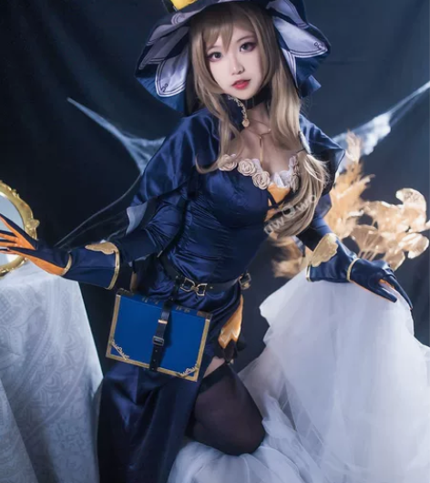 悠窝窝万圣节丽莎cos xl，假发漫美少了...