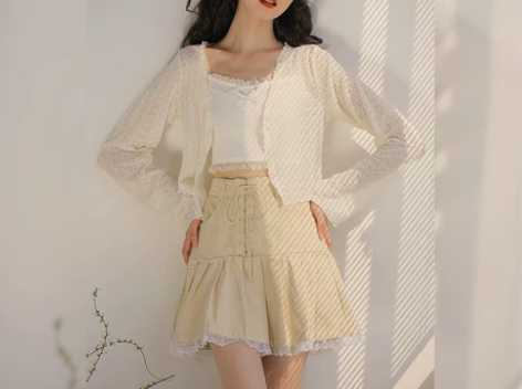 ?玲玖短裙女夏季2022新款港风设计感小众...