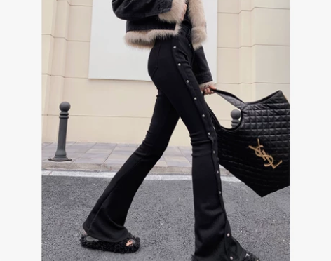 地球店 12/10新品黑色高腰修...