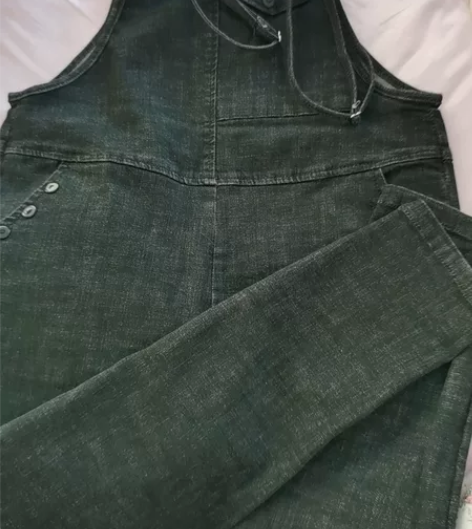 吊带牛仔裤售出后不退不换！ 感兴趣的话点“...