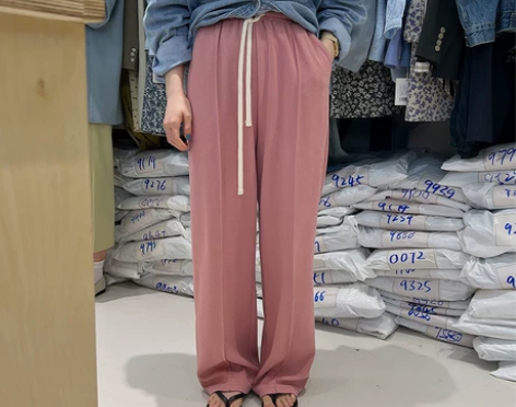 休闲裤女春季2022新款韩国东大门高腰显瘦...