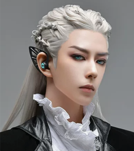 yowu妖舞精灵耳机发光降噪音乐运动无线蓝...