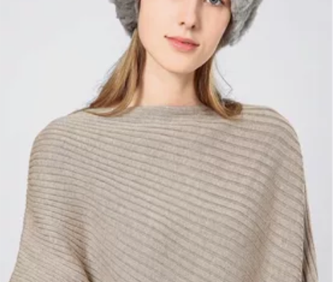 ?Cozyfur 獭兔毛帽子女秋冬保暖皮草...