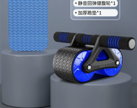 健腹轮自动回弹收腹练腹肌健身器材卷腹辅助神...