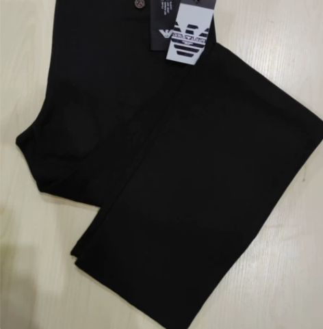 全新正品阿玛尼休闲裤中青年男士秋冬季厚款冬...