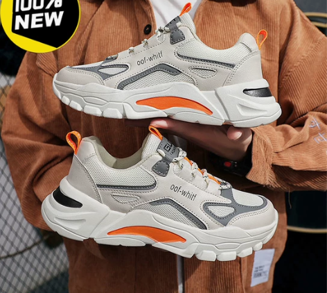 实体店低价处理男士跑步鞋2021春夏季新款...