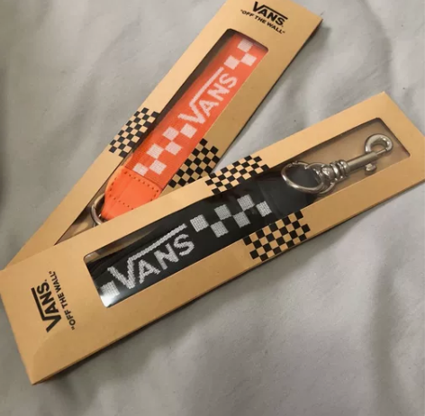 正品VANS范斯 帆布长条钥匙扣 包挂饰 ...