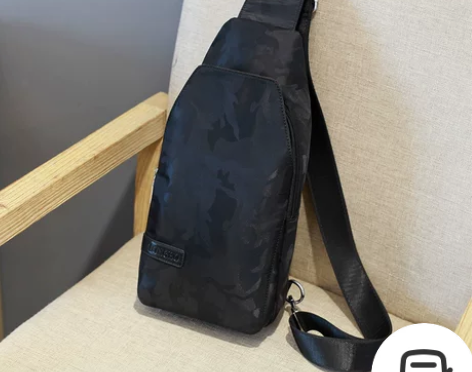 男士包包单肩斜挎包男胸包百搭大容量帆布牛津...