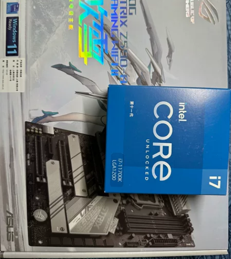华硕玩家国度rog z590 a二代吹雪主...