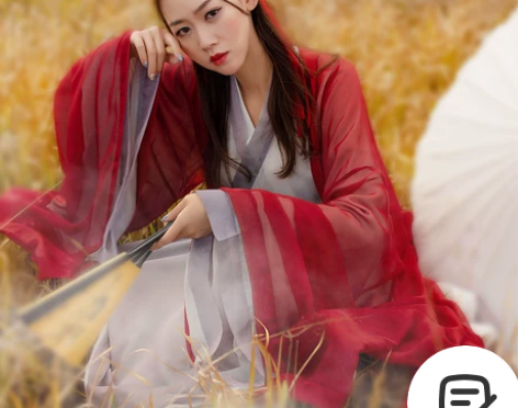 汉服女夏古风红颜广袖齐腰襦裙传统中国风超仙...