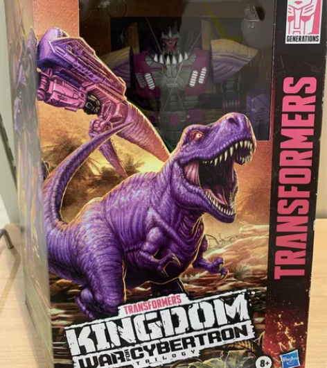 孩之宝正品变形金刚，王国 霸王龙L级，3C...