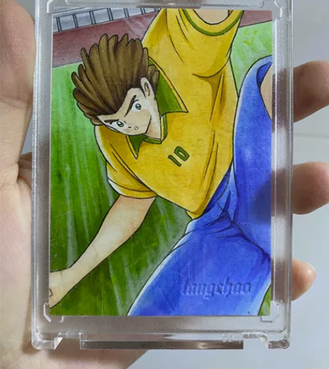 浪潮工作室热血竞技手绘，足球小将。图鉴画师...