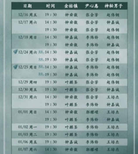 阴天 音乐剧 王钟（88折） 12.31午...