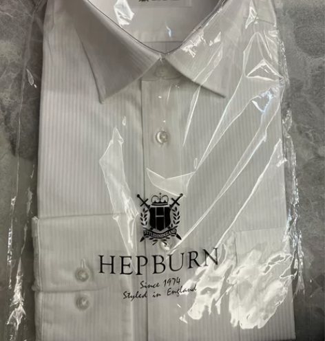 赫本衬衫 男士长袖商务职业 银行制服，正装...