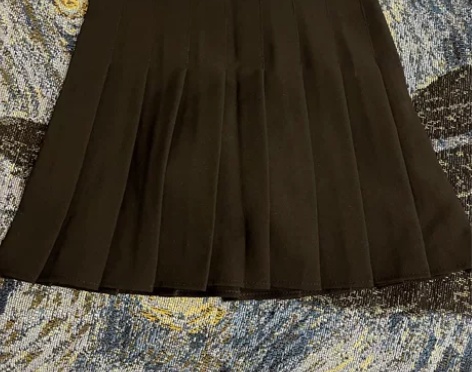 黑色百褶裙全新 s码包邮拍下不退不换