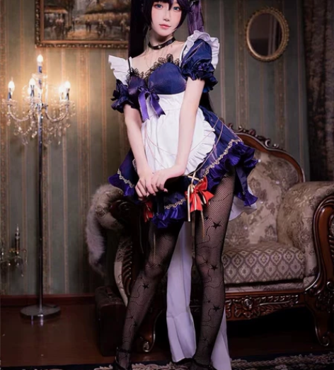 悠窝窝家莫娜女仆cos m码假发漫美全套假...