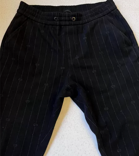 男士黑色运动休闲裤，弹力面料，32码 感兴...