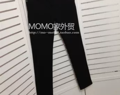 [转卖]美国高端大牌出口百搭显瘦黑色牛仔裤...